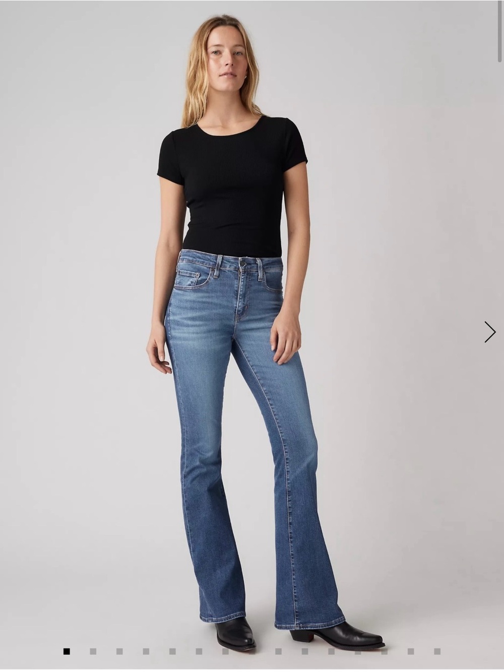 Levi's Dark Blue 726 Flare Jeans High Rise Sz 29